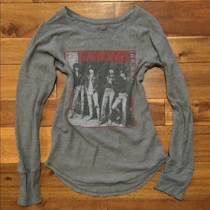 Ramones thermal long sleeve gray